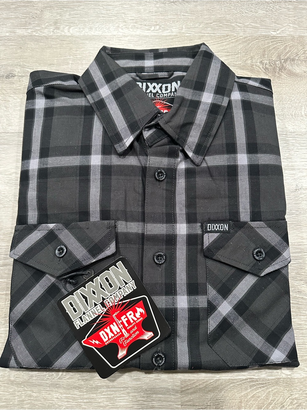 N109 NWT Dixxon Flannel Co. "Carbon Steel FR" Mens L Large Flame Fire Resistant